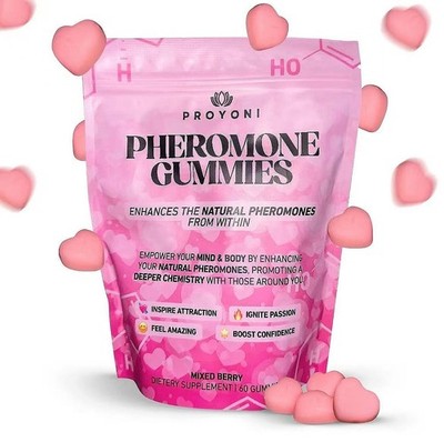 ProYoni Pheromone Gummies -Enhances Your Natural Pheromones From Within -60 Cou.