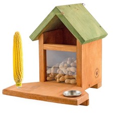 Ultimate Squirrel and Chipmunk Feeder; Rustic Handmade Squirrel Food Box