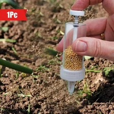 1pc Handheld Mini Seed Dispenser Manual Seeder Tool for Garden Planting - NEW