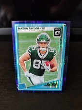 2025 Donruss Optic Mason Taylor Rated Rookie Purple shock #274 Jets