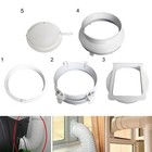 Portable Air Conditioner Casement-Exhaust Duct Pipe Hose Interface Connector