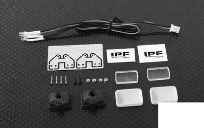 1/10 Quadratische IPF Leuchten mit LED VVV-C0229 RC4WD 10. 18x13 mm Durchmesser Spot Nebel RC SPIELZEUG