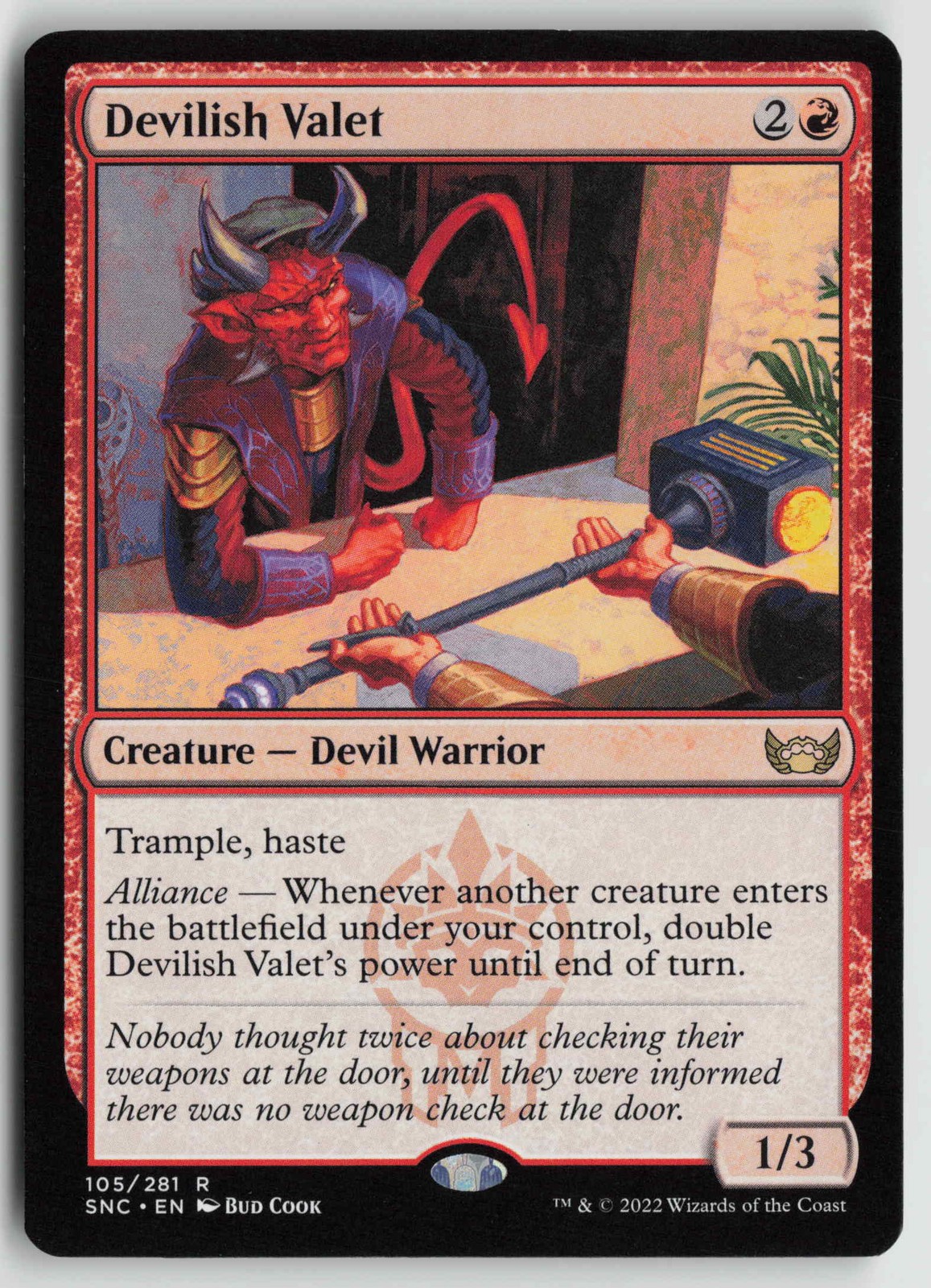 Devilish Valet R Prerelease Cards 105 NM