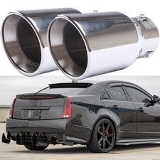Pairs Exhaust Pipe Car For 2013 Cadillac Cts-v Rear Throat Muffler 38-76mm