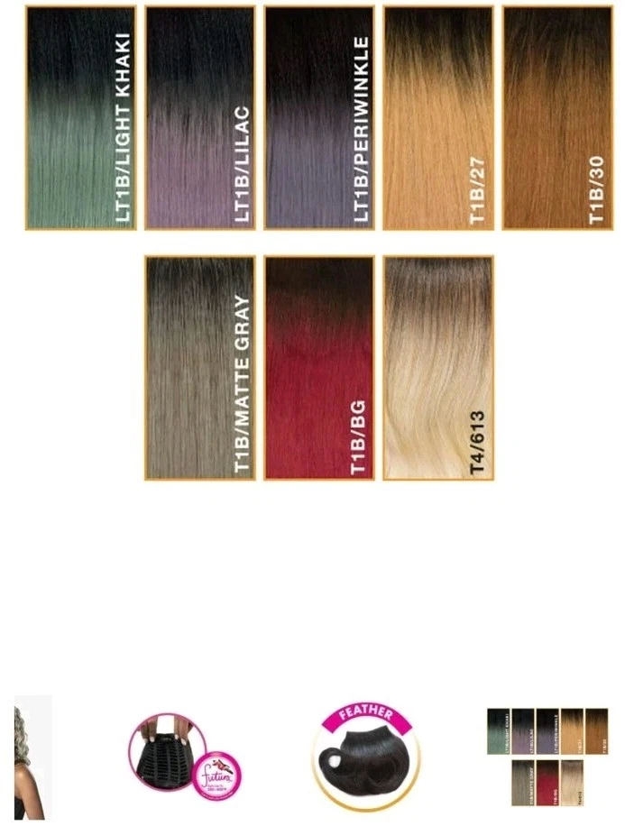 Sensationnel Cola de Caballo BRIT 22" Color Lt1B/Lila Foto 4 de 4