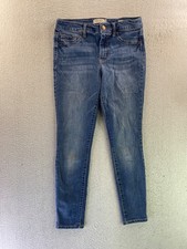 Jessica Simpson Women's Size 4P Medium Wash Mid Rise Skinny Denim Jean