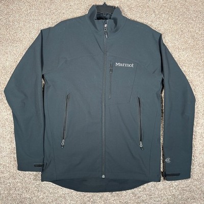 Marmot Mens M3 Softshell Jacket Black Full Zip L900936 Size Medium