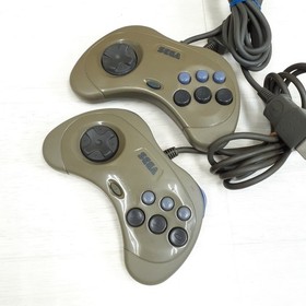 Japanese Sega Saturn Console bundle with 2 controllers, 6 games & memory tested