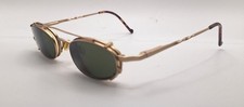 Vintage Tortoise Gold Oval Metal Sunglasses FRAMES ONLY Hong Kong
