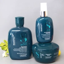Alfaparf Reconstruction Reparative Shampoo 8.45oz & Mask 6.88oz & Fluid 4.23oz