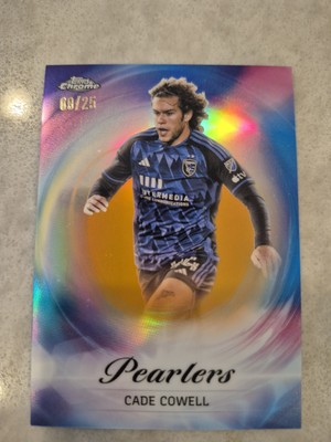 2023 Topps Chrome Cade Cowell Pearlers /25 San Jose Earthquakes SSP Case Hit  