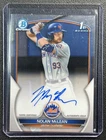 NOLAN MCLEAN 2023 BOWMAN CHROME DRAFT #CDA-NM AUTO 1ST PROSPECT METS
