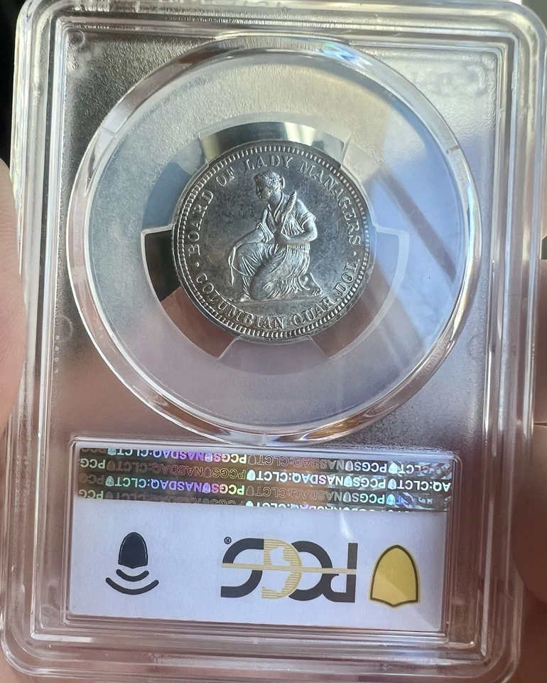 1893 Isabella Quarter 25c Certified PCGS AU55 Very Beautiful Coin - Image 2 of 4