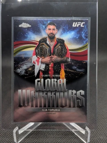 2026 Topps Chrome UFC Ilia Topuria Global Warriors