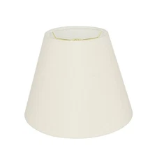 Transitional Lamp Shade 9" Hardback Empire Shape Tetoron Cotton Ivory