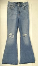 Hollister Stretch Vintage Flair Denim Women Light Jeans High Rise 26s W26/L29