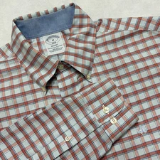 Brooks Brothers Regent Shirt Mens Medium Oxford OCBD Golden Fleece Button Up