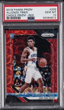 2018 PANINI PRIZM CHOICE PRIZM-RED #209 ALLONZO TRIER #/88 PSA 10