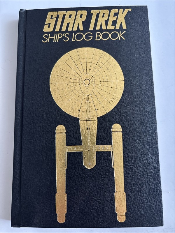 Vintage Star Trek Classic Ship's Log Book- Blank Pages- Unused