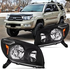Pair Headlights Assembly Set for 2003 2004 2005 Toyota 4Runner Limited SR5 Sport