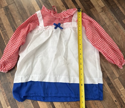 Vintage Handmade Raggedy Ann Toddler Halloween Costume Size 2-4 - Picture 7 of 8