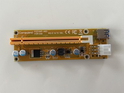 6x PCI-E Riser Karte Adapter X1 X16 USB 3.0 Mining