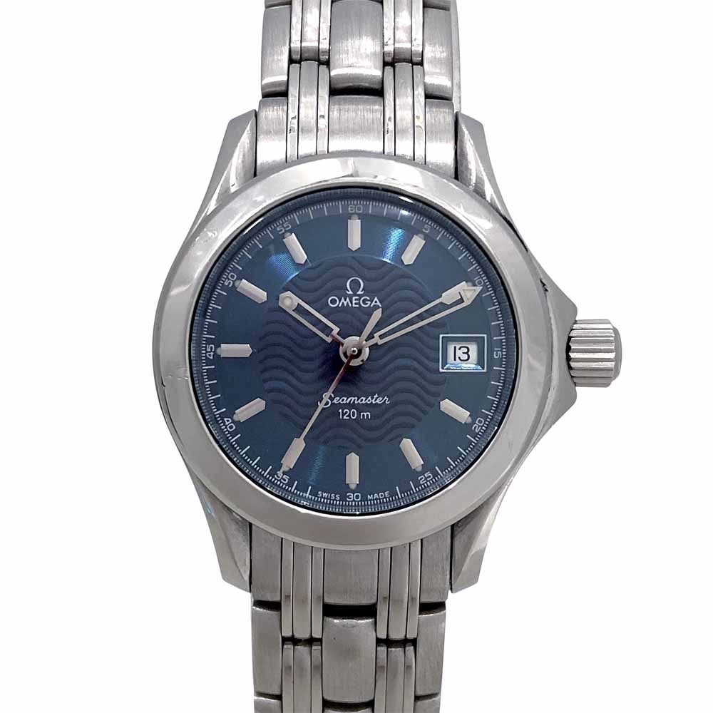 OMEGA Seamaster 2581.81.00 Blue Case Size 25mm Ladies Used Watch