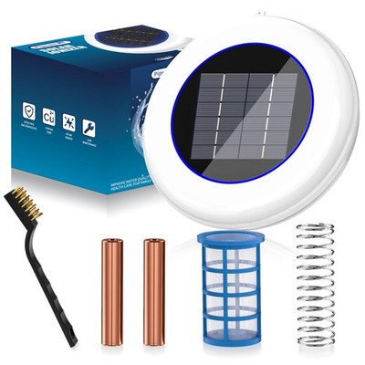 Solar Pool Cleaner Floating Water Purifier with 2 Sets of Copper Anodes