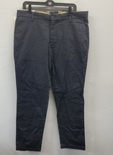 NWT Dockers Men's Signature Khaki Lux Cotton Stretch Pants Navy Blue Sz 36x29