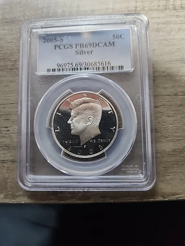 2005-S Proof Kennedy Half Dollar Pcgs PR69 DCAM Silver