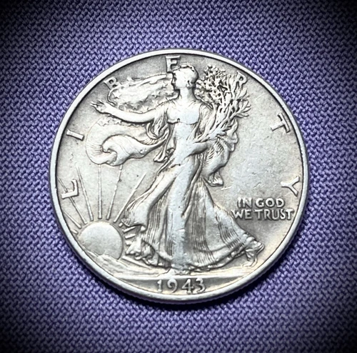 ✨1943 Walking Liberty SILVER Half Dollar ATTRACTIVE Beginner Coin XF/EF✨