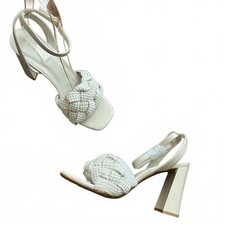 Ivory Pearl Ankle Strap Heels