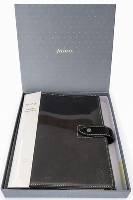 Filofax Leder Terminplaner Malden A5 in schwarz Größe A5:  200 x 235 x 40 mm NEU