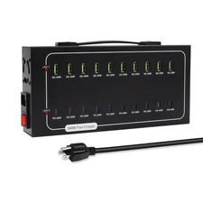 550W USB Charging Station 20 Ports, Fast Charger for iPhone, iPad, Tablets