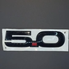 Ford Black & Red 5.0 Emblem Badge Mustang GT Fender Decal 2015–2023 New