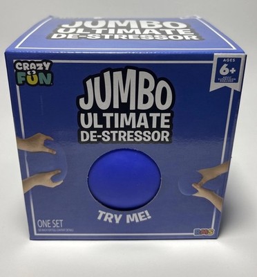 Crazy Fun Jumbo Squeezable Squeeze Ball Stress Reliever Toy Blue