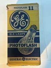 8 vintage GE 11 PhotoFlash Flash Bulbs good condition 10