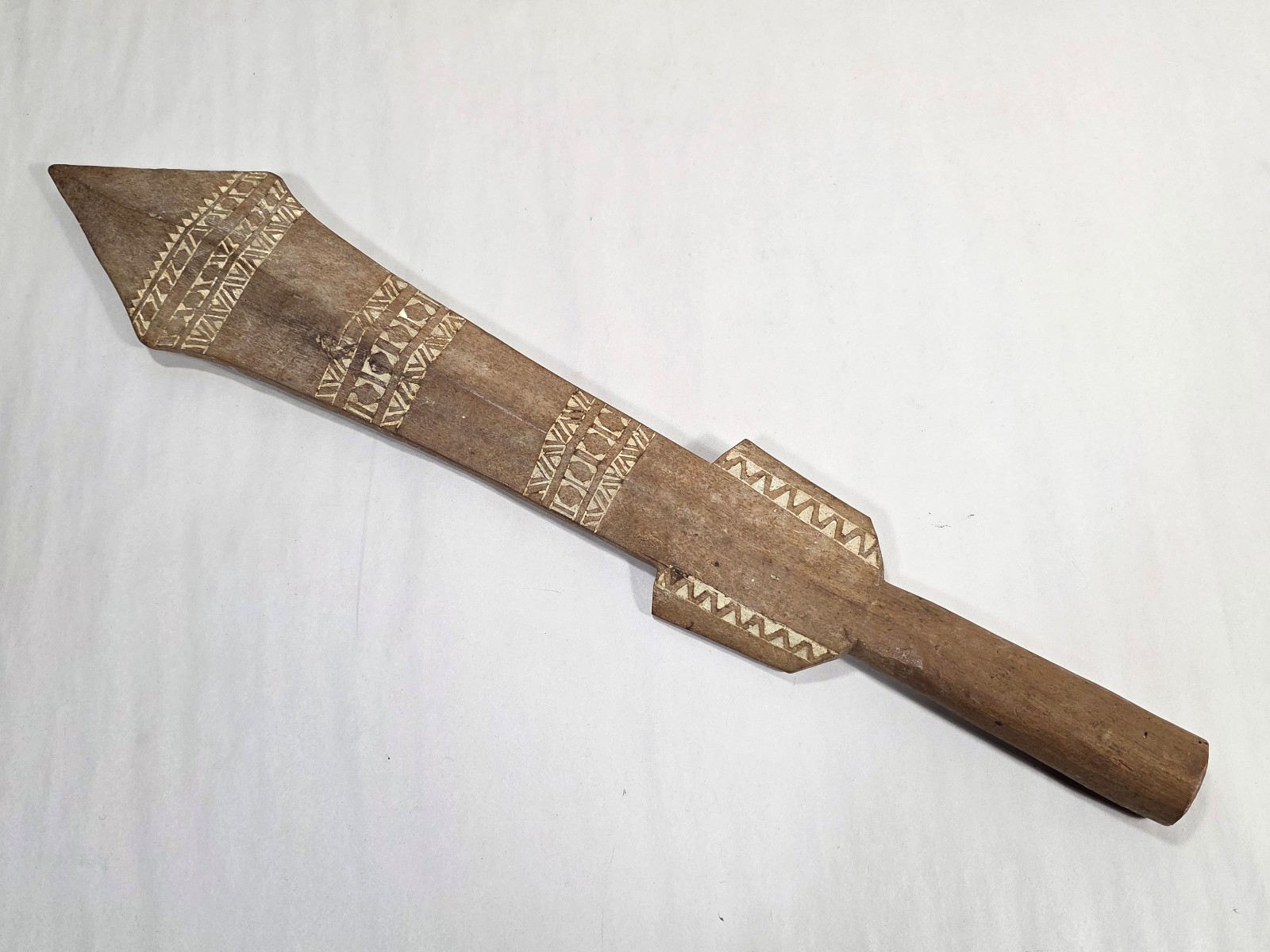 Antique Samoan Supi War Club Solomon Islands Hand Carved Polynesian Malaita Art