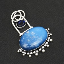 Doublet Opal Tanzanite Gemstone Ethnic Handmade Pendant Jewelry 2.16