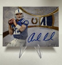 2013 Topps Five Star Andrew Luck Colts Auto Patch Gold /40 #FSSP-AL