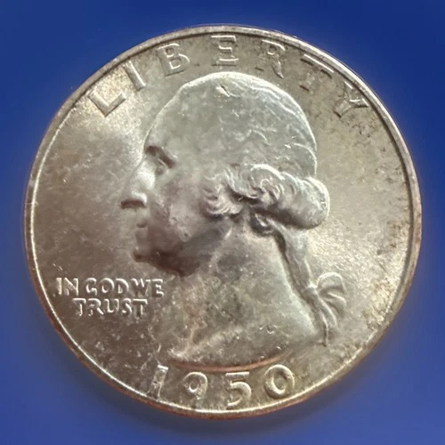 1950-S Washington Quarter * Gem BU++ (album toned) * 945