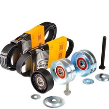 CONTI 6PK1698 5PK491 + Rollen Satz für SEAT IBIZA IV VW GOLF 5 TOURAN 1.4 TSI