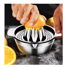 GRÄWE Zitronenpresse / Orangenpresse Entsafter Presse aus Edelstahl 18/10