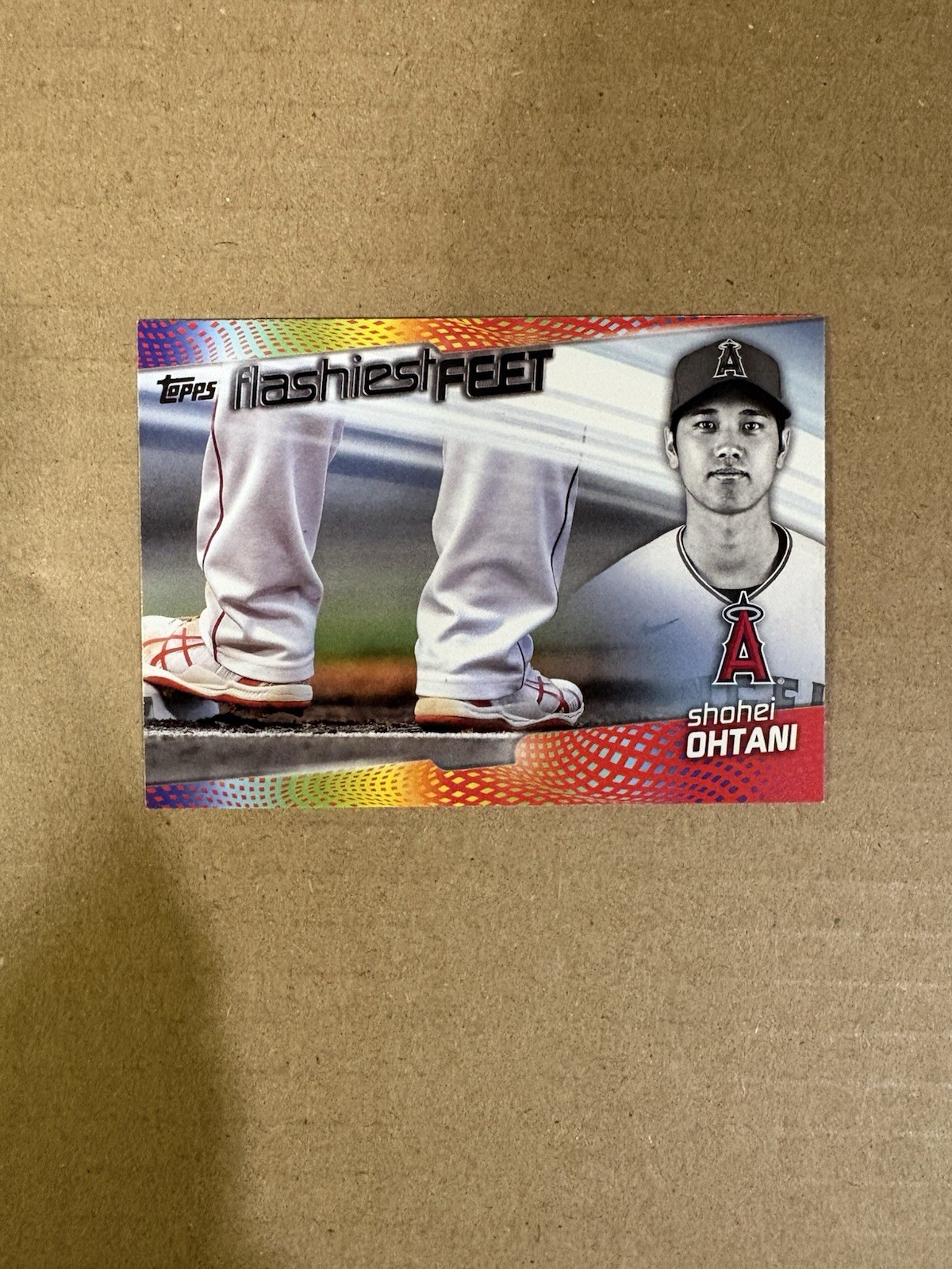 2022 Topps Baseball Shohei Ohtani Flashiest Feet Insert Card