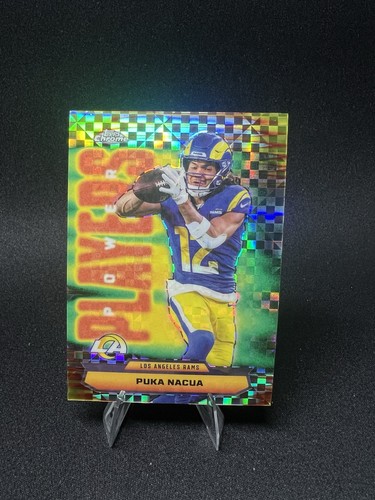Puka Nacua 2025 Topps Chrome Power Players X-Fractor PP-24 Los Angeles Rams