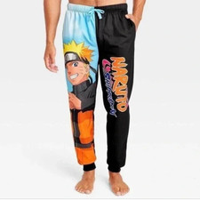    Naruto Shippuden Unisex Blue  Black Anime Pajamas Pants  PJs  4651 Medium