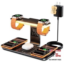 7-in-1 Wireless Dual Phone Charging Station for Apple, Samsung, Google, Dual