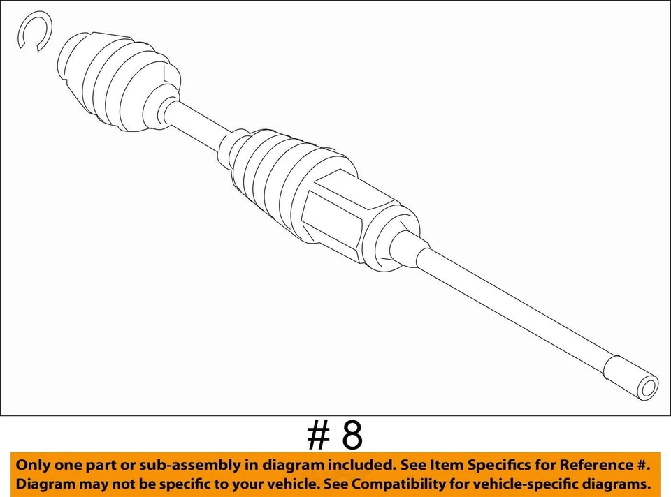 Eixo dianteiro esquerdo CV 2017 2018 2019 2020 2021 2022 BMW M760I AWD 6.6L FABRICANTE DE EQUIPAMENTO ORIGINAL - Imagem 4 de 4