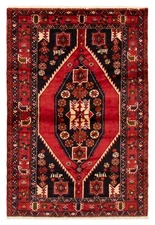 4'7" x 6'8" Vintage Hand Knotted Area Rug Traditional Oriental Wool Carpet
