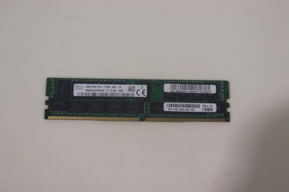 SK HYNIX 32GB PC4-17000 DDR4 RDIMM MEMORY MODULES | HMA84GR7MFR4N-TF | LOT OF 2 - Image 2 of 3